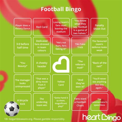 football bingo unlimited